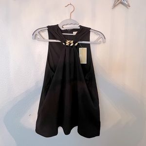 Michael Kors black blouse NWT